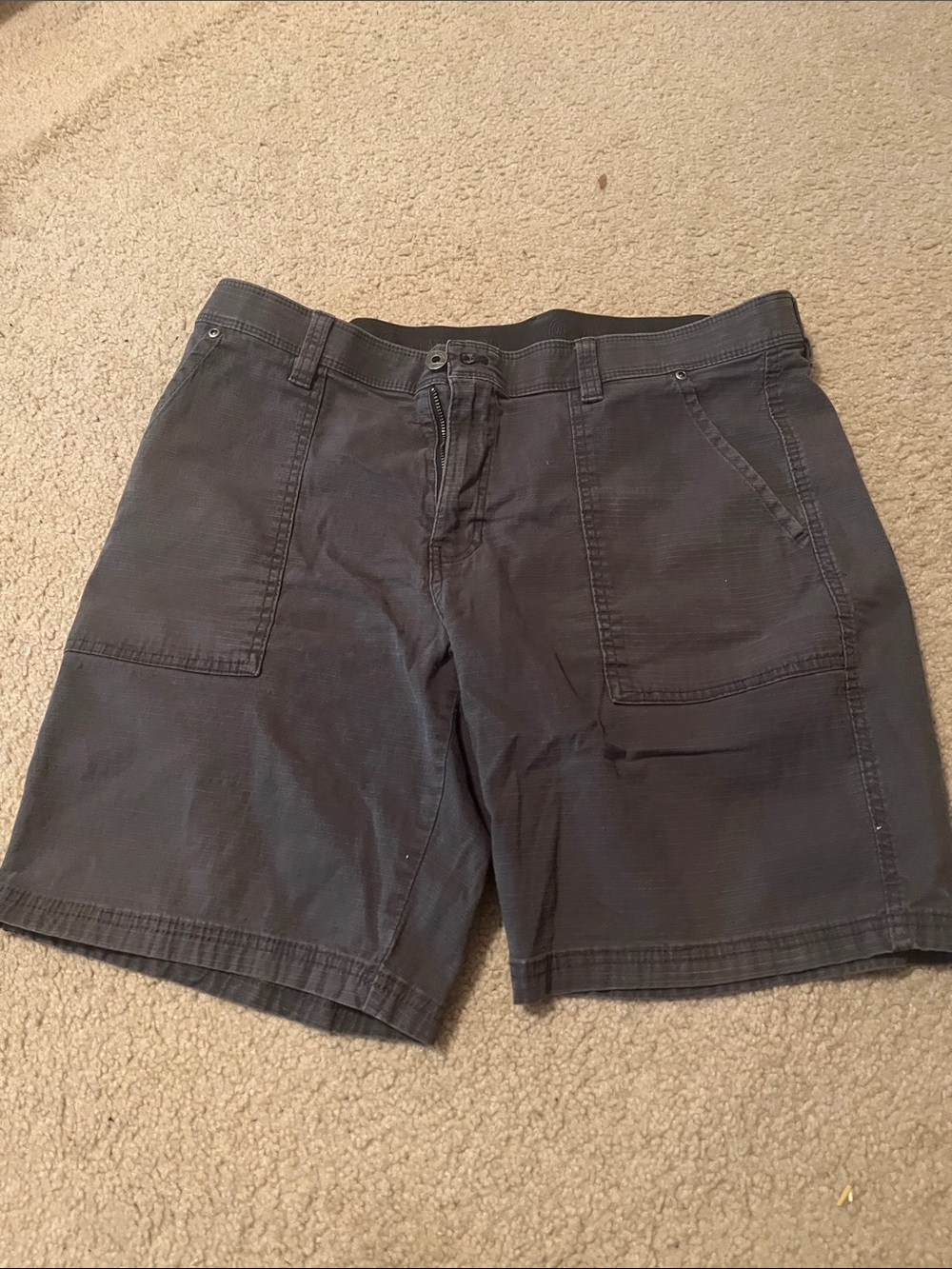 Weatherproof Men's Flat Front Shorts - Charcoal Gray